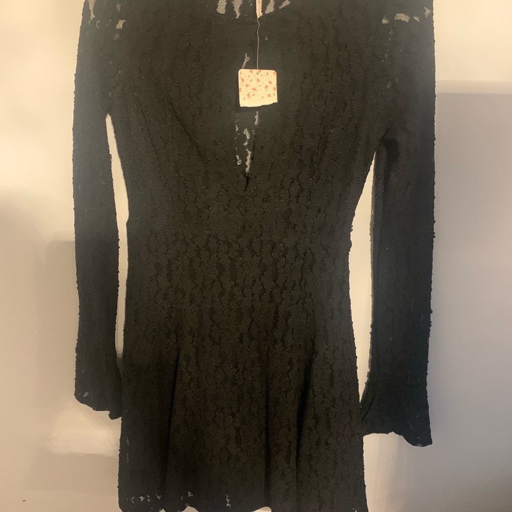 Free People Black Lace Dress - Picture 4 of 6